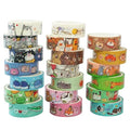 20 Rolls Cute Animals Washi Tape Set, DIY Arts Crafts, Scrapbooking, Holiday by Baijixin