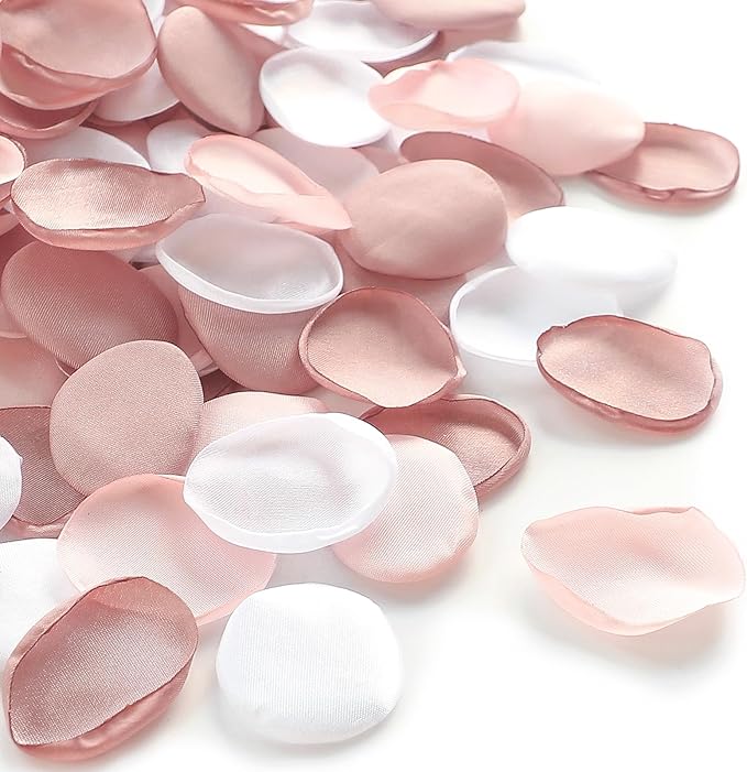 Floroom 300pcs Rose Petals Dusty Rose Blush Faux Silk Flower Petals by Floroom