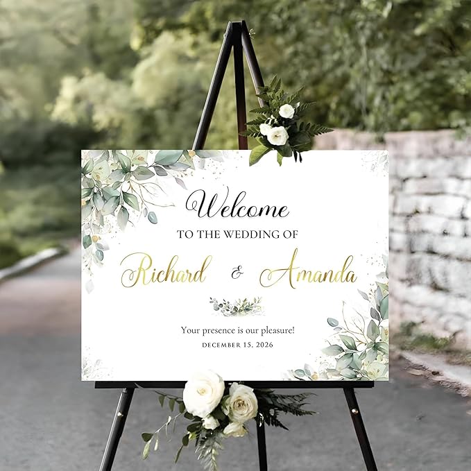 Welcome To Our Wedding Sign, Wedding Yard Signs, Welcome Sign by Jewelry