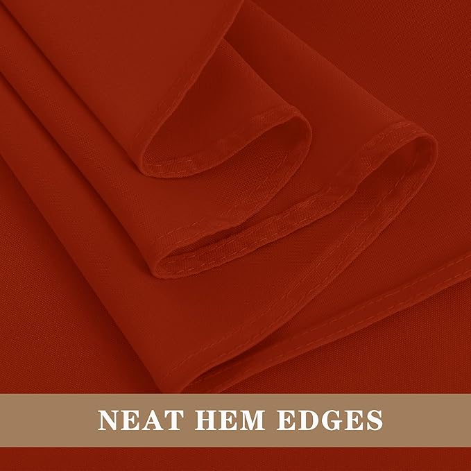 Fitable Rust Rectangle Tablecloths - Image 8