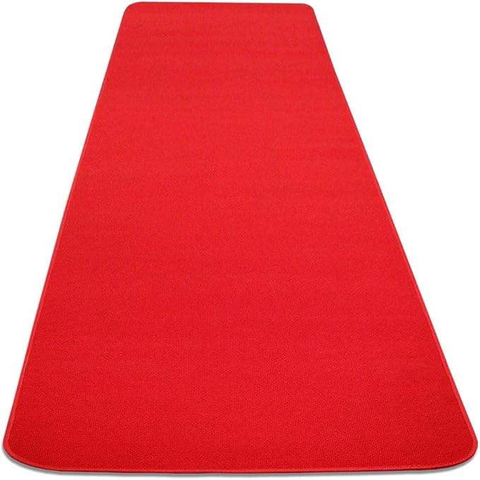 House, Home and More Red Carpet Aisle Runner - 3 Ft x 10 Ft - Real Carpet - Image 4