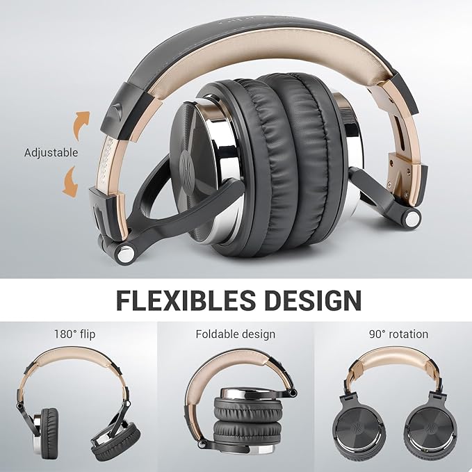 OneOdio Wired Over Ear Headphones Studio Monitor & Mixing DJ Stereo Headsets - Image 7