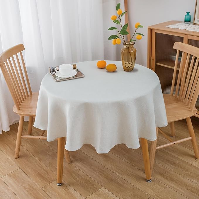 NLMUVW Linen Round Tablecloth 48 Inch - Image 6