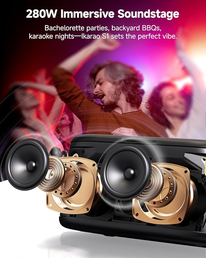 Ikarao Karaoke Machine for Adults, - Image 4