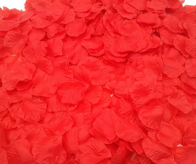CODE FLORIST 2200 PCS Red Silk Rose Petals Wedding Flower Decoration - Image 3
