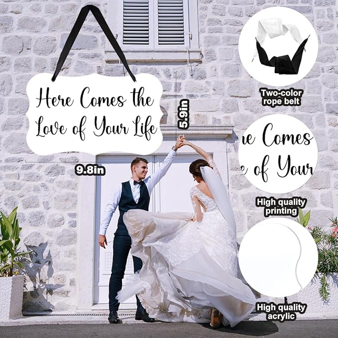 Acrylic Wedding Sign, Ring Bearer Sign, - Image 3