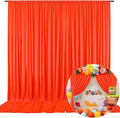 10 x 7 Feet Orange A Backdrop Curtain by ZEBMOON