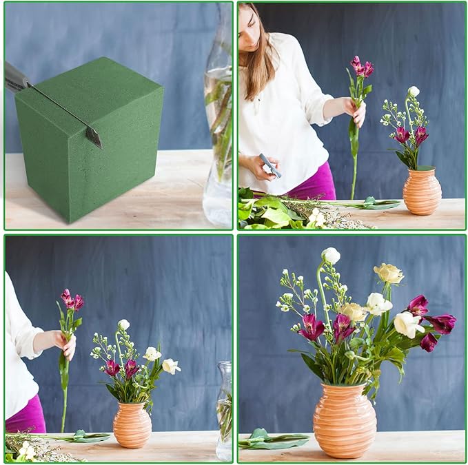 Acrux7 8 Pack Floral Foam Blocks 9x4.3x3 Inch Florist Foam Bricks - Image 4