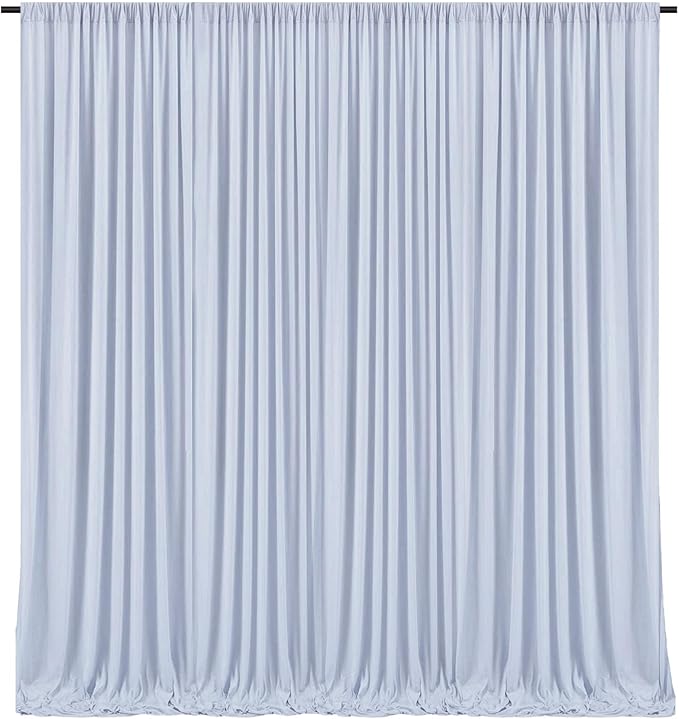 10 x 7 Feet Purple Gray Backdrop Curtain by ZEBMOON