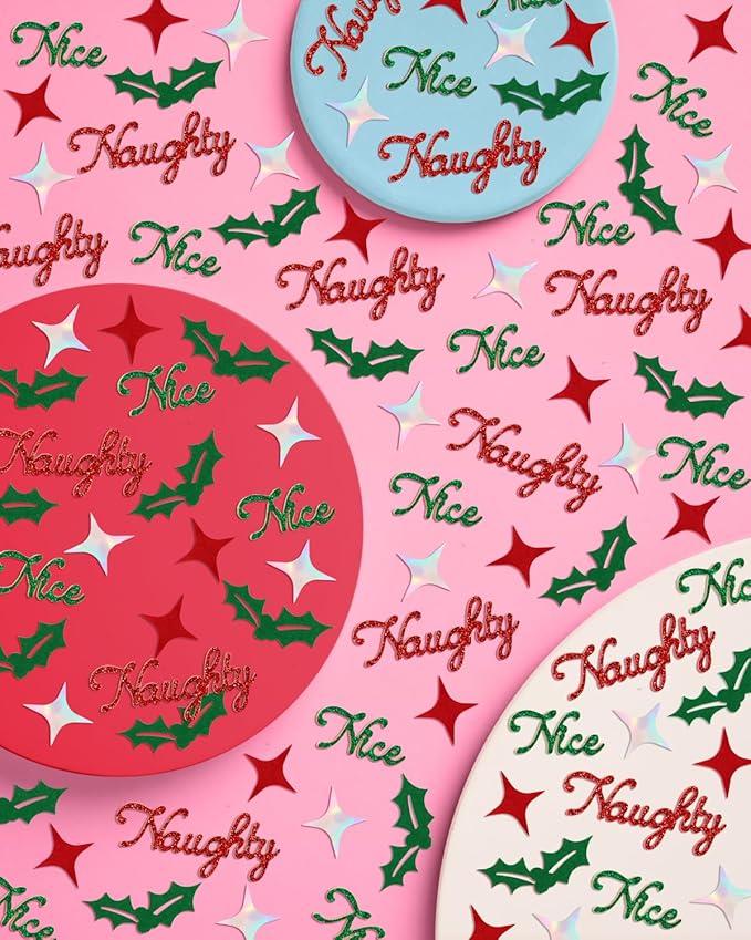 xo, Fetti Naughty + Nice Confetti | Red + Green Glitter - Image 5