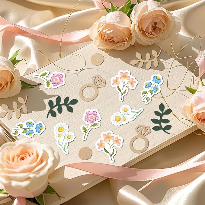 200pcs Flower and Greenery Wedding Confetti - Image 6