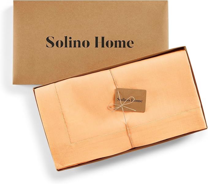 Solino Home Linen Tablecloth for Rectangle Tables 60 x 120 Inch - Image 6