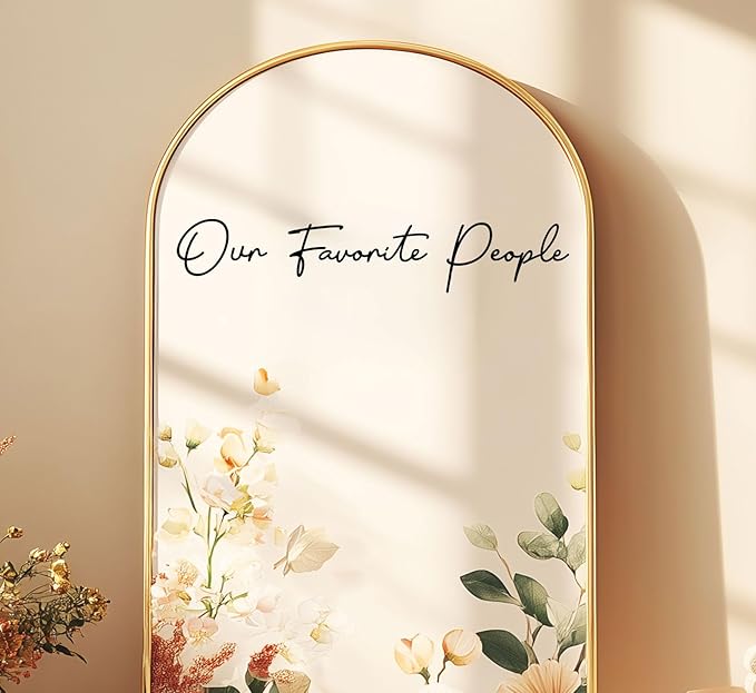 Our Favorite People Seating Chart Decal Wedding Seating Chart Header Decal - Image 3