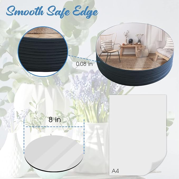 JAMBALAY 8" Round Mirror Centerpieces - Image 2