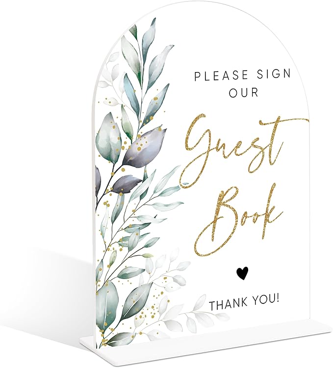 Acrylic Wedding Signs, Wedding Reception Signage, Bridal Shower Table Decor by Unknown