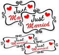 Just Married Car Magnet Set, Marry Me Magnetic Sign by Dakchor