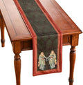 patdrea Designer Mysterious Oil Painting Figures Velvet Table Runner, Decoration by Welcometopatdrea