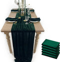 Luxurious Velvet Table Runner, 10ft Wedding Reception Decorations, 20x120inch by EHLDekol