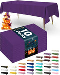 Pureegg Plastic Table Cloth Disposable 10 Pack, 54 x 108 Inch Table Cloths by Pureegg