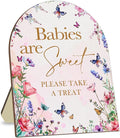 Sweet Babies Please Take A Treat Floral Butterfly Baby Shower Decoration Sign by CelebrateEveryMoment