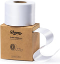 White Satin Ribbon 2.5 Inch Double-Faced Ribbons 25 Yards by Keypan