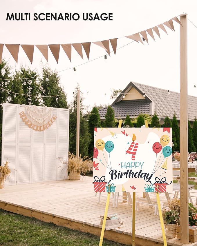 Gold Easel Stand for Wedding Signs - Image 2