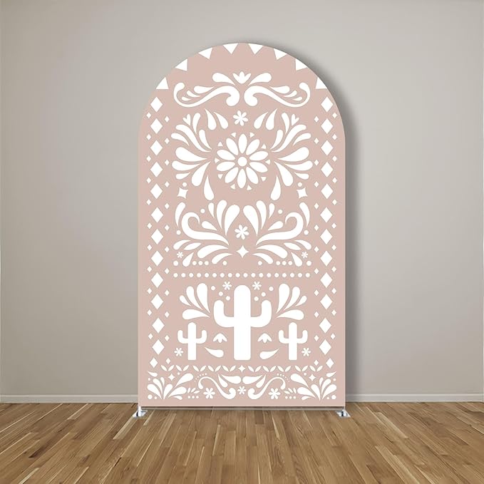 Mexico Theme Arch Stand Covers Fiesta Wedding Party Elastic Fabric Background - Image 2