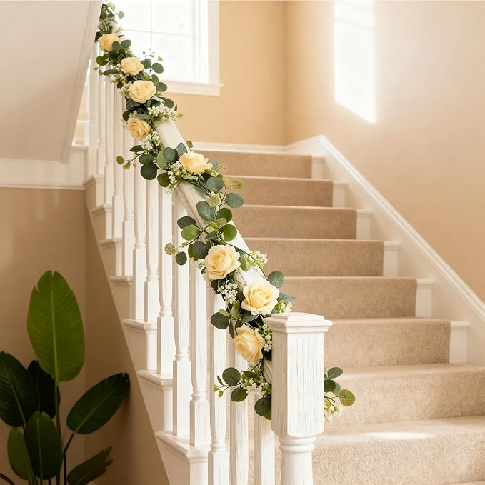 2 Pack 5.9 FT Artificial Flower Garland - Image 7