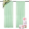 DUOBAO Chiffon Backdrop Curtains 2 Panels Photography Backdrops Drape 5ft x 8ft by DUOBAO