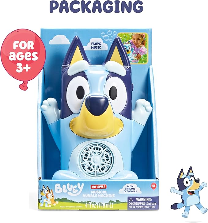 BLUEY NO Spill Musical Bubble Machine | Bubble Toy - Image 8