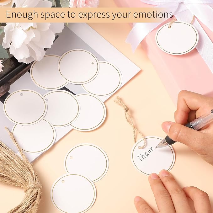 120 PCS White Gift Tags - Image 4