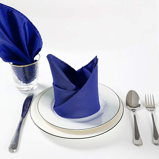 Cloth Napkins 17x17 inch Washable Polyester Dinner Napkins Soft Table Napkins - Image 5