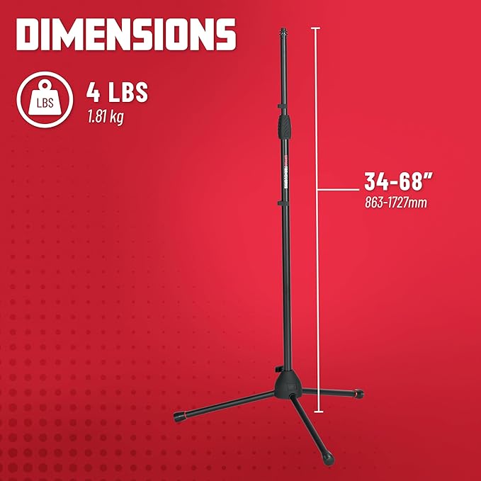 Gator Frameworks Standard Tripod Microphone Stand - Image 6
