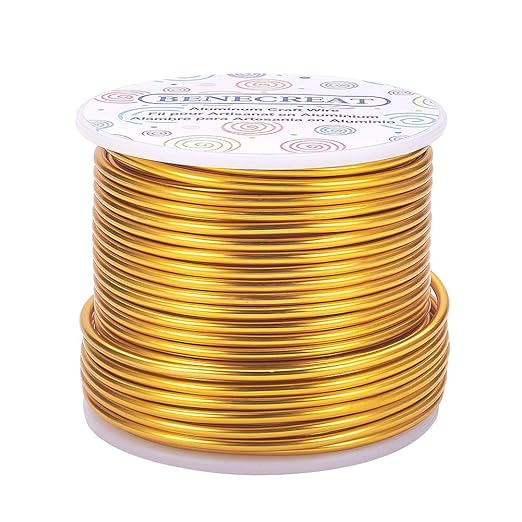 BENECREAT 10 Gauge Jewelry Craft Aluminum Wire 80 Feet Bendable Metal Sculpting by BENECREAT