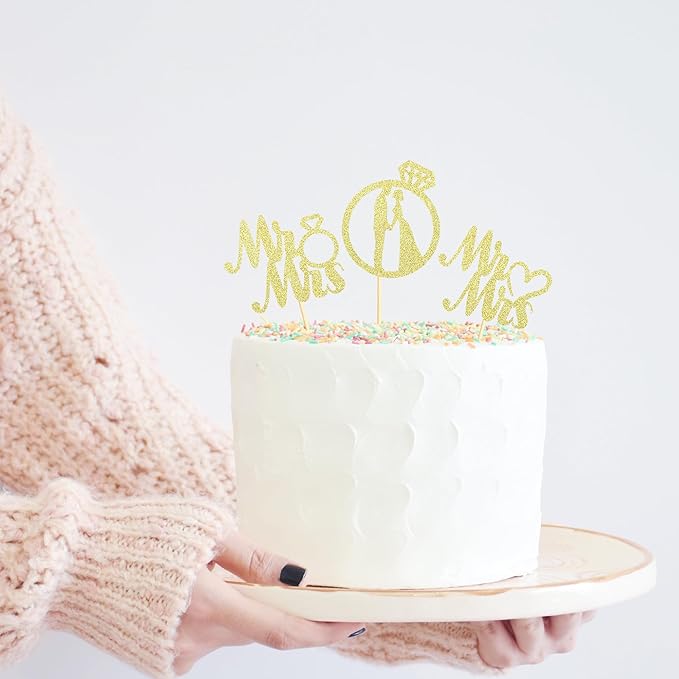 Sotpot 24PCS Miss to Mrs Cupcake Toppers - Image 5