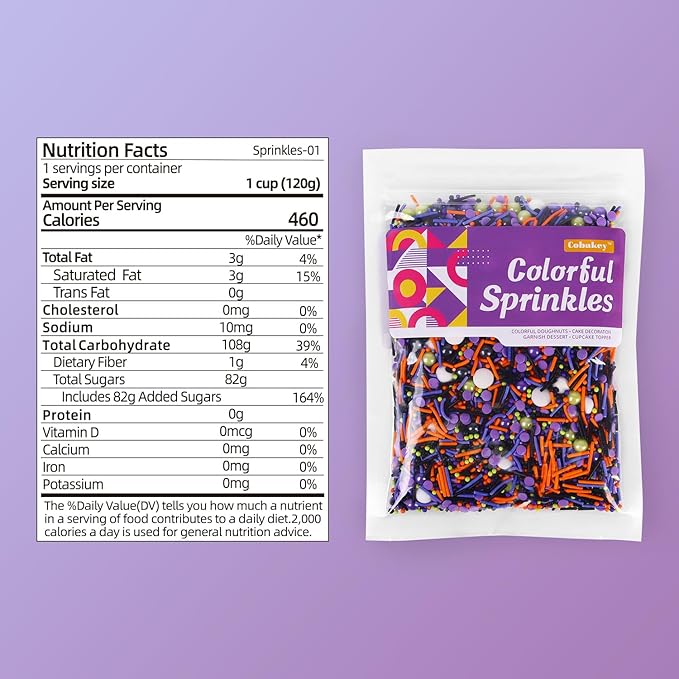 Halloween Sprinkles for Cake Decorating 7ounce, Eyeball Sprinkles for Halloween - Image 2
