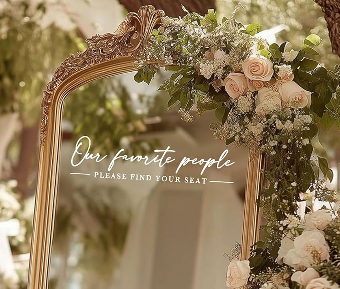 Our Favorite People Decal for Calligraphy Wedding Seating Chart Sign for Vinyl - Image 3