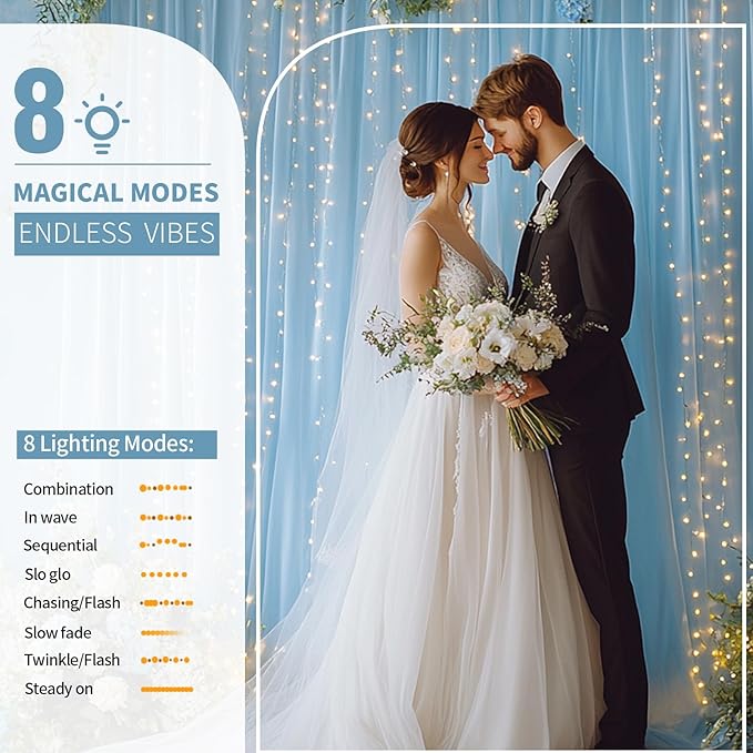 Baby Blue Tulle Backdrop Curtain - Image 4