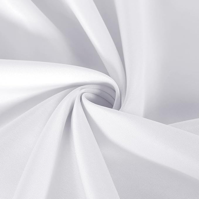 sancua 2 Pack Round Tablecloth 60 Inch White, Stain and Wrinkle Resistant Table - Image 7