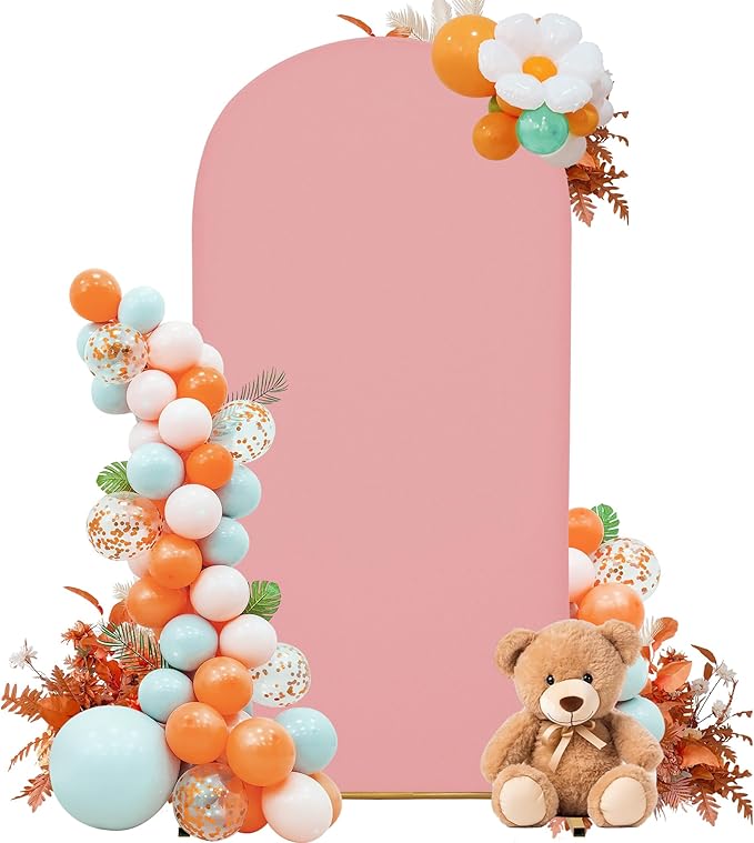 Wedding Arch Cover 7.2FT Arch Backdrop Cover Spandex Fitted Arch Cover by Unknown