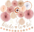 Blush-Pink Rose-Gold Bridal-Shower Party Decorations by Burgleda