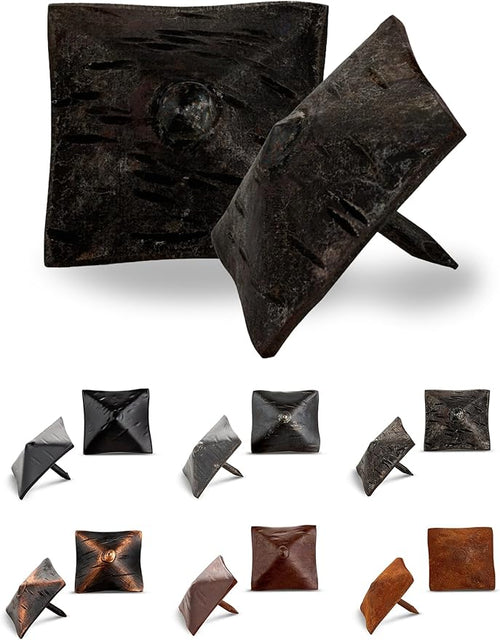100 Pack 1.25" Square Head Iron Clavos Decorative Nails – Unfinished – Handmade by BorderlandRusticHardware
