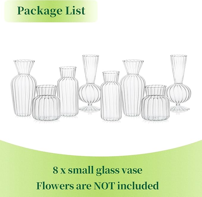 Mini Glass Vases for Centerpieces - Image 6