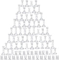 Mumufy 80 Pcs Glass Crystal Taper Candle Holders Clear Glass Candlestick Holder by Mumufy