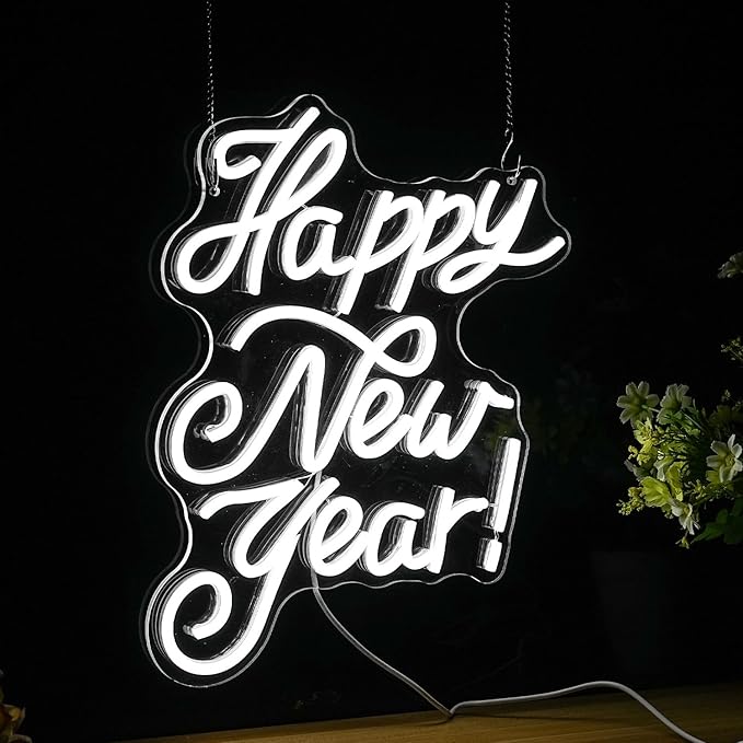 Happy New Year Neon Sign Led Spring Festival Neon Lights - Image 2