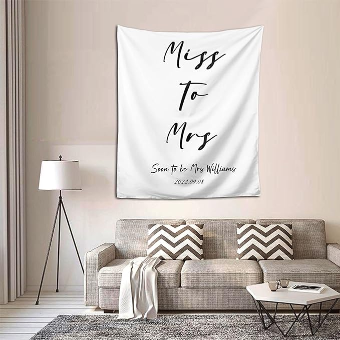 Miss to Mrs Backdrop, Custom Tapestry - Image 5