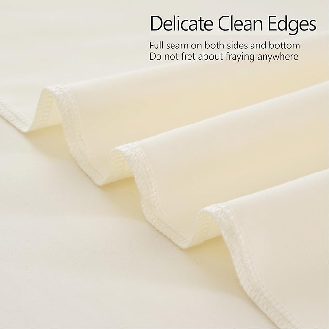 10ft x 10ft Thick Ivory Backdrop Curtains - Image 6
