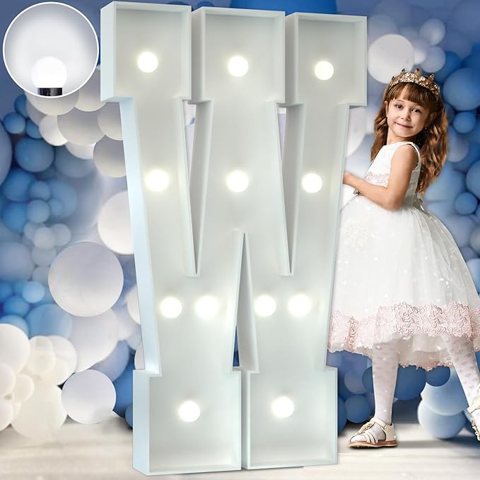 Marquee Letters 4 Feet Tall Large Light Up Letters Baby Shower Decorations by Letsmakeitimpressive