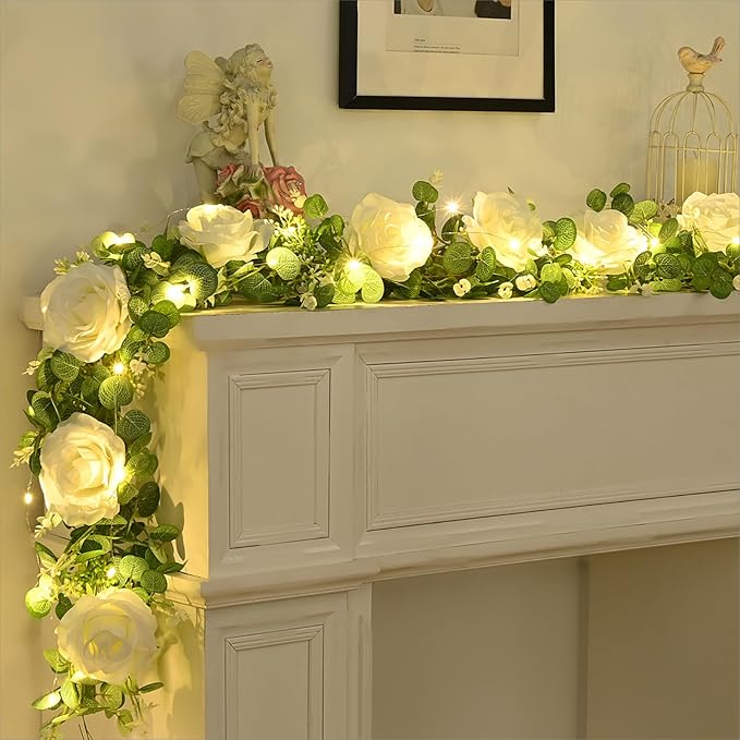 Dolicer 2Pcs 13Ft Artificial Eucalyptus Garlands - Image 8