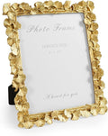 Cuspin Gold 8x10 Picture Frame, Vintage Ornate Picture Frames Leaf Textured by Cuspin